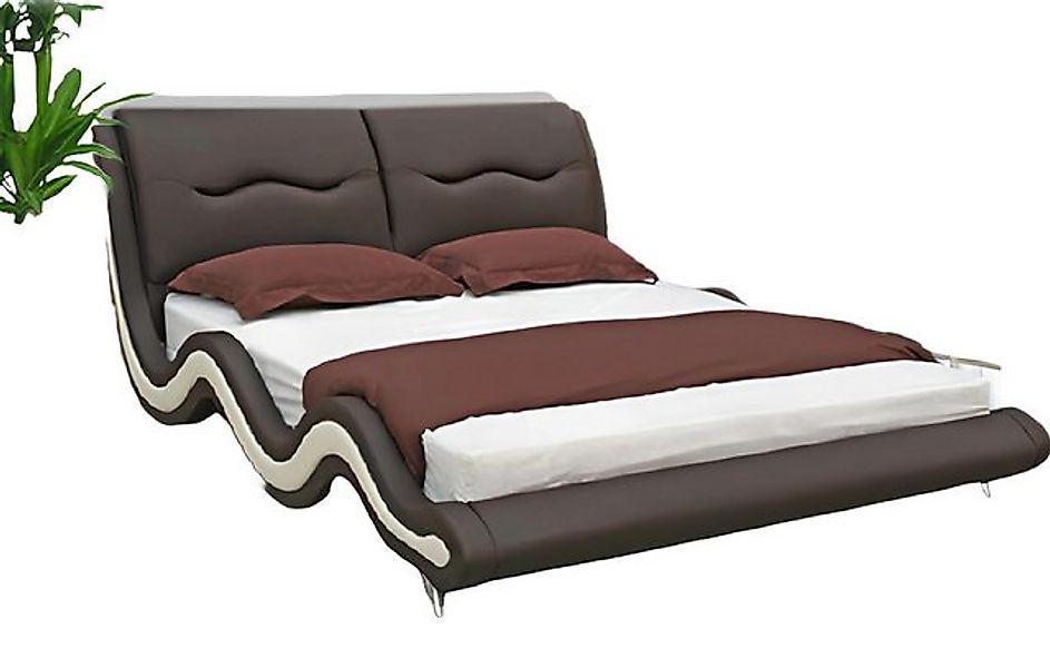 Xlmoebel Bett Neues Doppelbett aus Leder mit Polsterung *Hergestellt in der günstig online kaufen