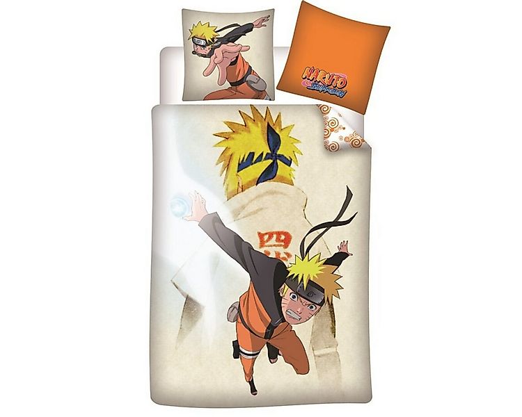 Aymax sprl Bettwäsche Naruto 135x200 cm + Kissenbezug 80x80 cm Baumwolle, B günstig online kaufen