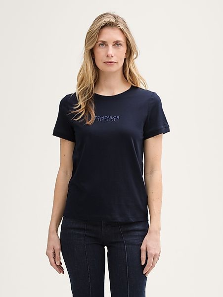 TOM TAILOR T-Shirt T-Shirt mit Logo-Stickerei günstig online kaufen