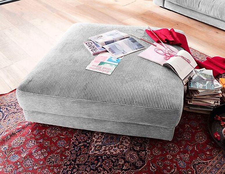 Places of Style Hocker »Enisa«, passend zum "Enisa"-Sofa, Bezug in Cord günstig online kaufen