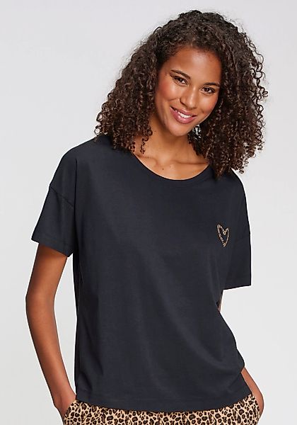 s.Oliver T-Shirt 1-teilig, 1 tlg. mit kleinem Herzprint auf der Brust günstig online kaufen