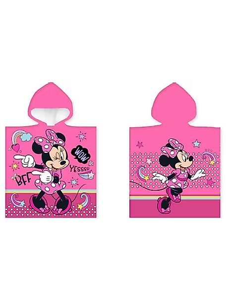 Disney Kapuzenhandtuch Badeponcho Minnie Mouse, 100% günstig online kaufen