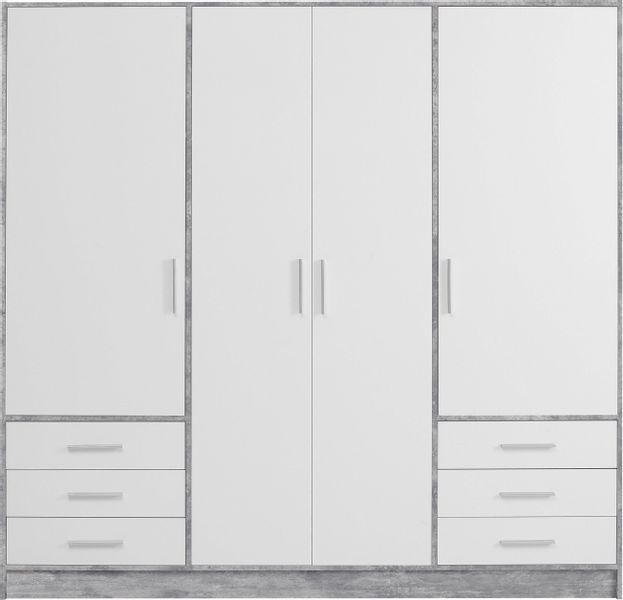 FORTE Kleiderschrank "Jupiter, Made in Europe, mit Schubladen" Maße (T/H): günstig online kaufen