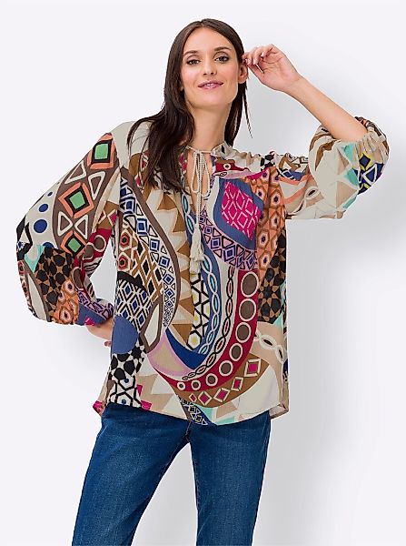 heine Klassische Bluse Druckbluse günstig online kaufen