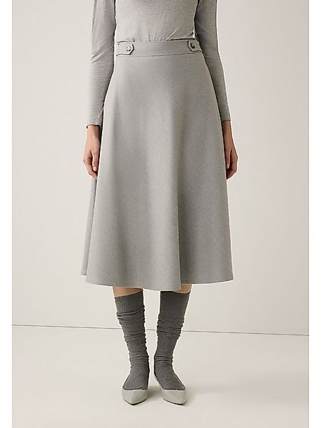 MORE&MORE A-Linien-Rock midilanger, melierter Glockenrock günstig online kaufen