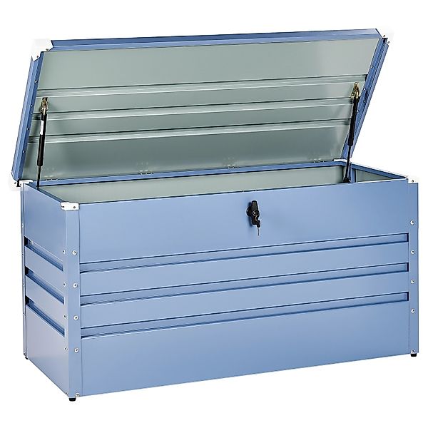 Beliani Truhe CEBROSA Blau 62x132x64 günstig online kaufen