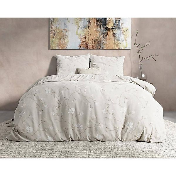 Sitheim-Europe Bettwäsche CAITLYN SAND Flanell- Bettbezug günstig online kaufen