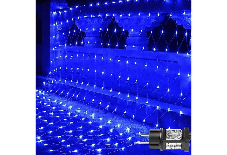 LMaxhome LED-Lichternetz Lichterkette Lichtervorhang Weihnachts Deko für Bü günstig online kaufen