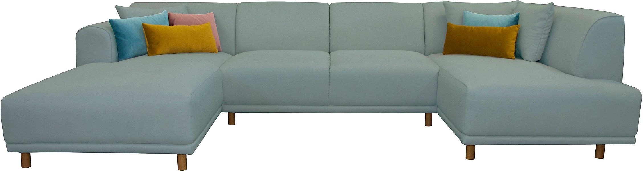 andas Wohnlandschaft Maroon U-Form, in skandinavischem günstig online kaufen