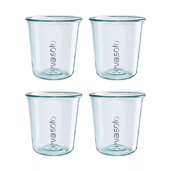 Glas Recycled glas transparent / 4er Set - 25 cl / Recycling-Glas - - Eva S günstig online kaufen