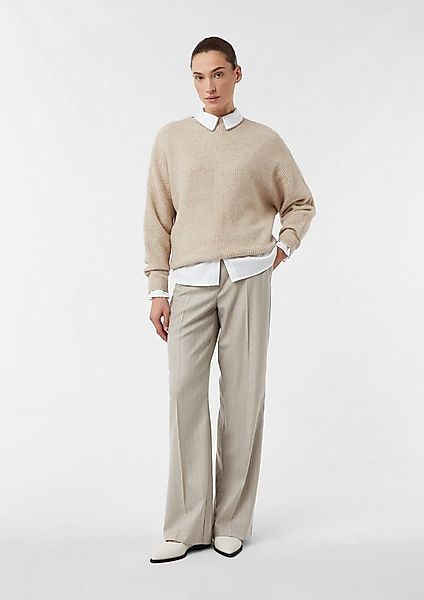 comma Chinos Hose Marlenehose mit Nadelstreifen und dezenten Pailletten günstig online kaufen