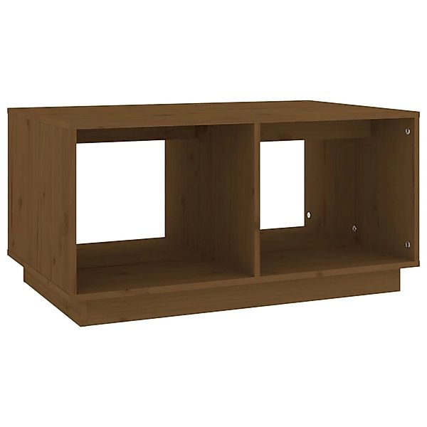 vidaXL Couchtisch Honigbraun 80x50x40 cm Massivholz Kiefer Modell 3 günstig online kaufen
