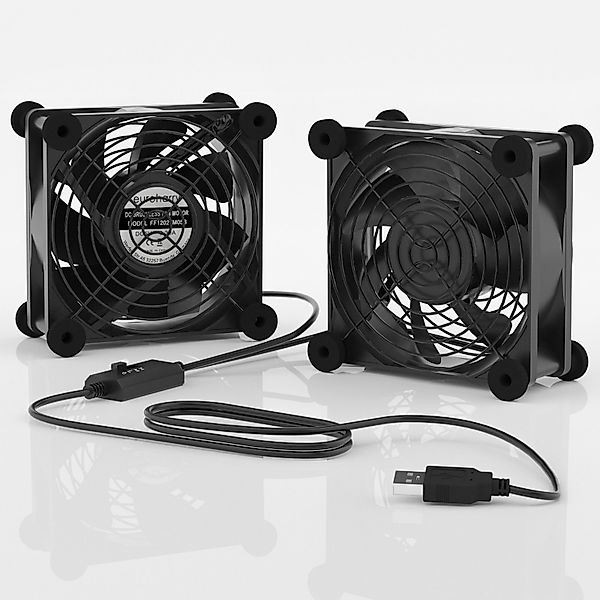 euroharry Mini USB-Ventilator 2IN1 USB leise günstig online kaufen