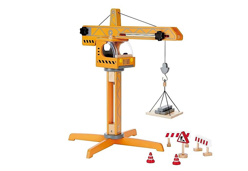 Hape Spielzeug-Kran Großer Baukran, aus Holz günstig online kaufen