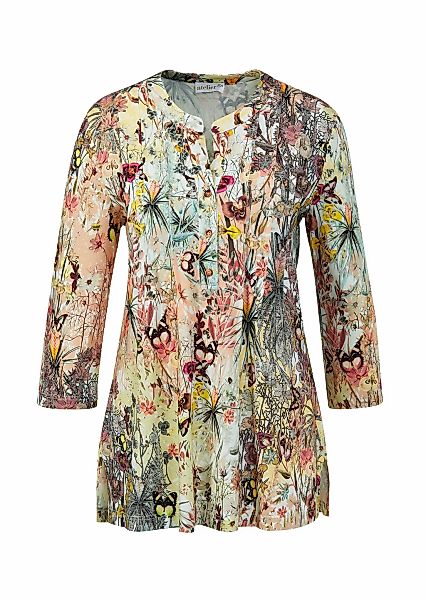 GOLDNER Print-Shirt "Kurzgröße Figurschmeichelndes Drucktunika-Shirt" Ohne günstig online kaufen