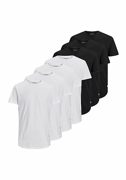 Jack & Jones T-Shirt "T-Shirt JJENOA TEE CREW NECK 7PK 7er Pack" günstig online kaufen