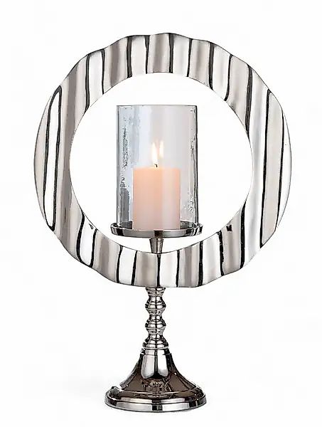 Casablanca by Gilde Windlicht »Kerzenleuchter Circulus silber« günstig online kaufen