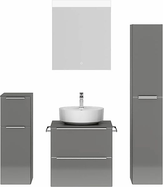 nobilia Badmöbel-Set "Alvene" vormontiert, mit Soft-Close, 4 Stk. tlg. günstig online kaufen