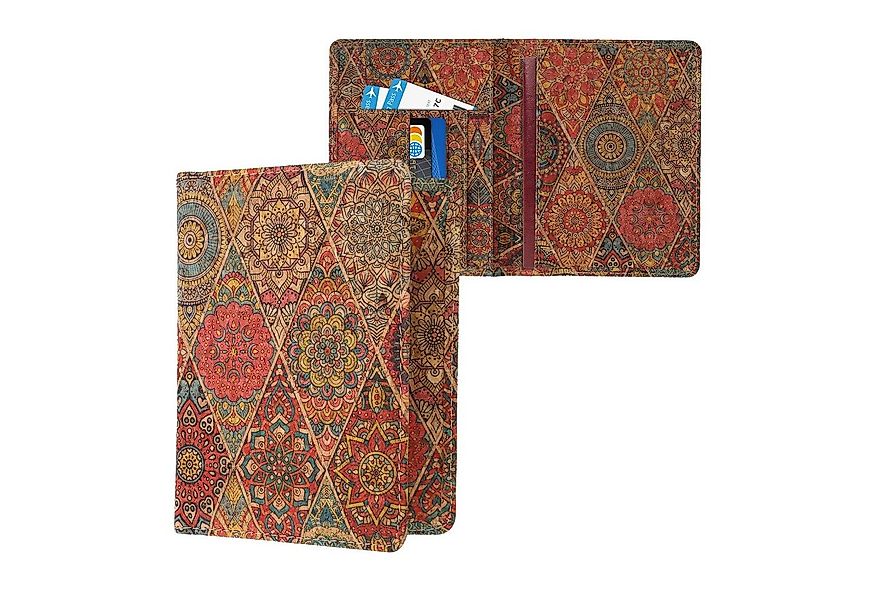 kwmobile Etui Reisepass Hülle mit Kartenfächern, Kork Ausweishülle Passhüll günstig online kaufen