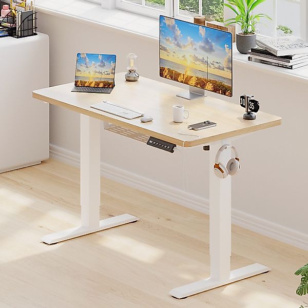 HOMALL Schreibtisch Höhenverstellbarer Schreibtisch mit 2-stufiger günstig online kaufen