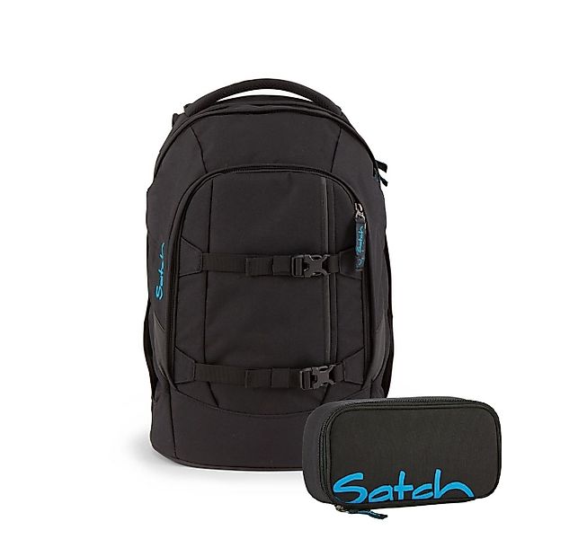 Satch Schulranzen Schulrucksack-Set PACK Black Bounce 2-teilig (2-teilig), günstig online kaufen
