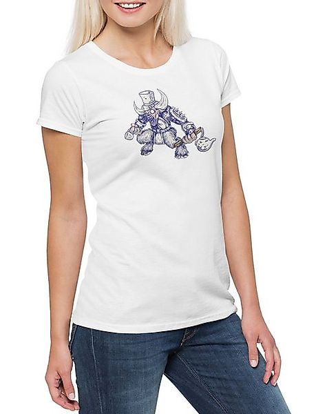 Urban Backwoods Print-Shirt Tea Monster Damen T-Shirt Kanagawa Japanese Jap günstig online kaufen