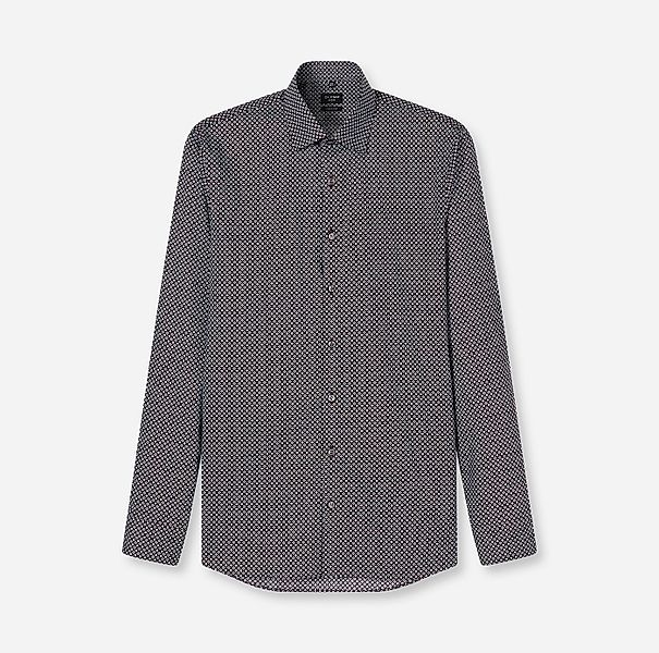 OLYMP Langarmhemd No 6 six super slim, gemustert, Businesshemd, Modern Kent günstig online kaufen
