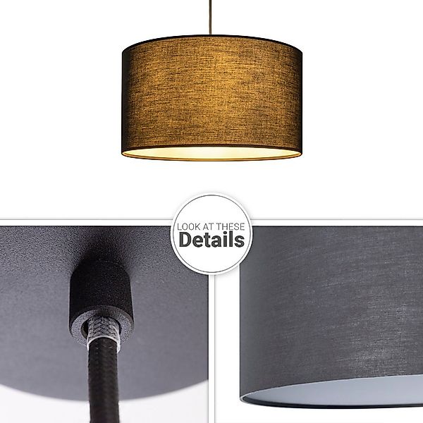 Paco Home Pendelleuchte HUGO UNI COLOR, günstig online kaufen