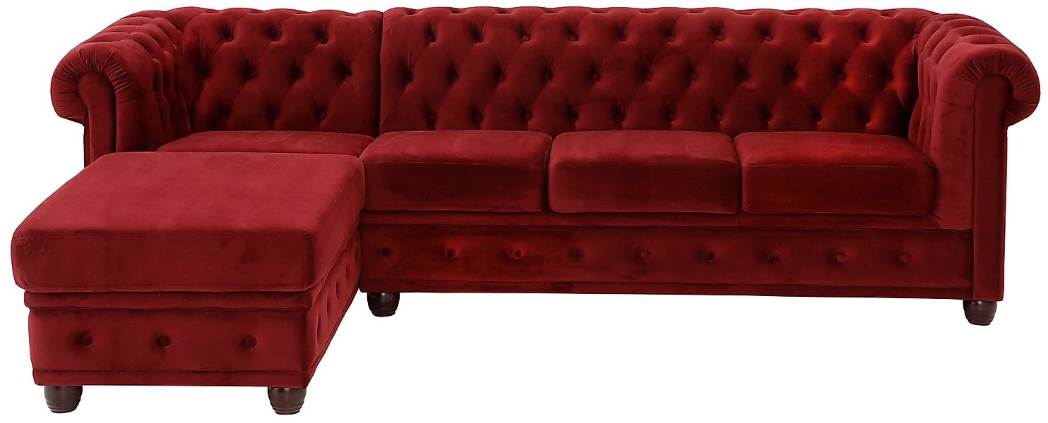 Home affaire Chesterfield-Sofa New Castle L-Form, günstig online kaufen