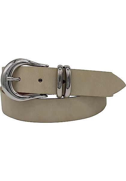 AnnaMatoni Ledergürtel mit Metall-Schlaufen günstig online kaufen