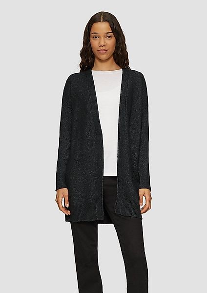 QS Cardigan Strickjacke Weiche Strickjacke mit Rollkante günstig online kaufen