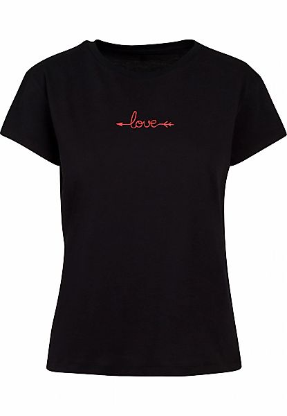 Merchcode T-Shirt "Merchcode Ladies Hugs & Love - Love Arrow Box Tee", 1 St günstig online kaufen
