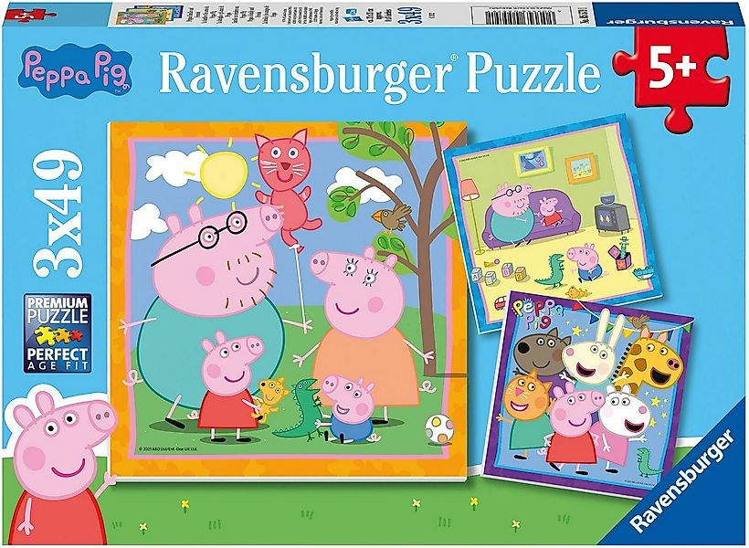 Ravensburger Puzzle Peppas Familie und Freunde, Puzzleteile, Made in Europe günstig online kaufen