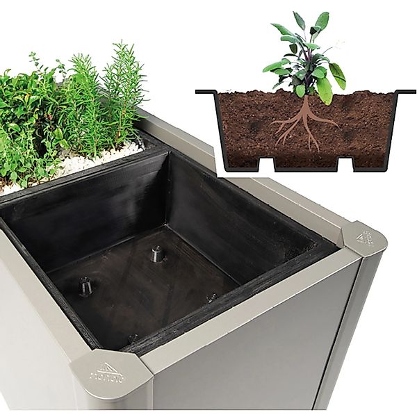 Biohort Pflanzeinsatz "PFLANZEINSATZ 2 Stk" 50x50x18 cm günstig online kaufen