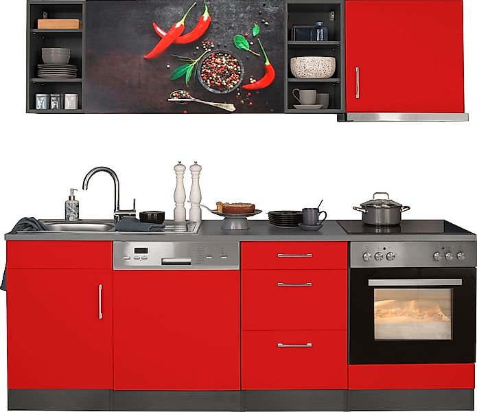 KOCHSTATION Küchenzeile "KS-Paris – Küchen mit einzigartigen Fotomotiven au günstig online kaufen