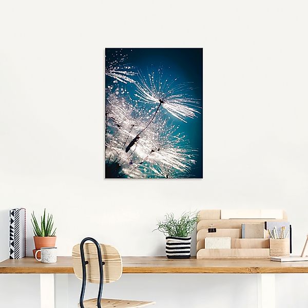 Artland Glasbild »Pusteblume Kristallschirmchen«, Blumen, (1 St.), in versc günstig online kaufen