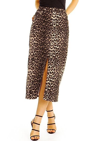 be styled Bleistiftrock Bleistiftrock Taillenrock mit Schlitz und Leomuster günstig online kaufen