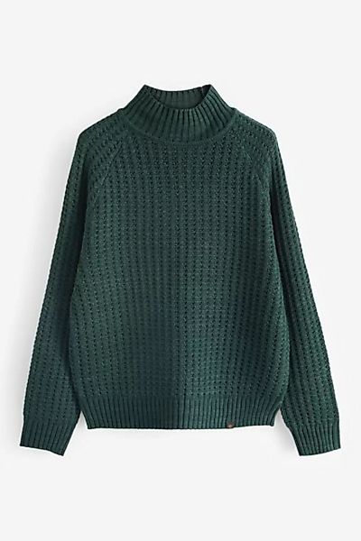 Next Stehkragenpullover Grob gestrickter Pullover im Regular Fit (1-tlg) günstig online kaufen