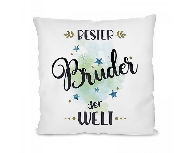 Herzbotschaft Dekokissen Kissen mit einseitigem Motiv Bester Bruder der Wel günstig online kaufen