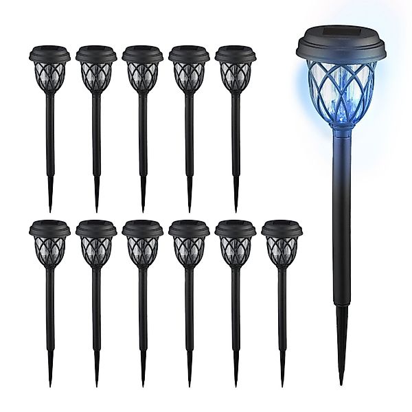 relaxdays LED Solarleuchte Solarlampen-Set Laterne, 12er günstig online kaufen