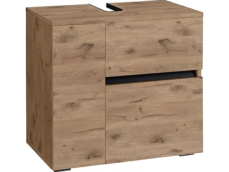 Home affaire Waschbeckenunterschrank "Wisla" Siphonausschnitt, Push-to-open günstig online kaufen