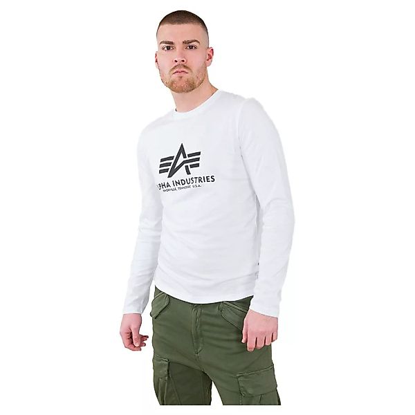 Alpha Industries Basic Langarm-t-shirt 3XL White günstig online kaufen