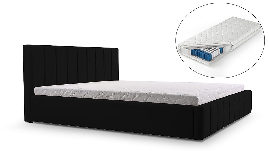 MOEBLO Polsterbett Bett 01 mit Matratze günstig online kaufen