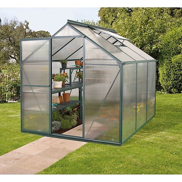Vitavia Gewächshaus Triton 3800 Smaragd 3,8 m² inkl. Fundament günstig online kaufen