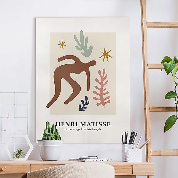 Leinwandbild Matisse Hommage - Im Garten günstig online kaufen