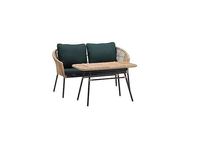 JVmoebel Sofa Sofa 2 Sitzer Couchtisch Modern Terrassen Grün Garnitur Luxus günstig online kaufen