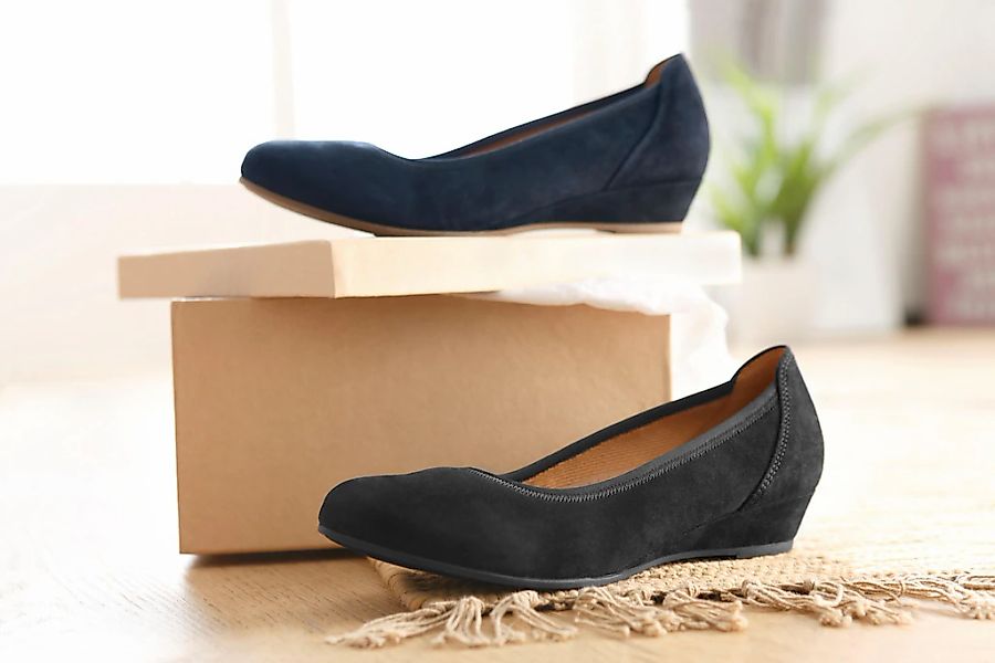 Gabor KRETA Pumps, Keilabsatz, Halbschuh, Schlupfschuh, günstig online kaufen