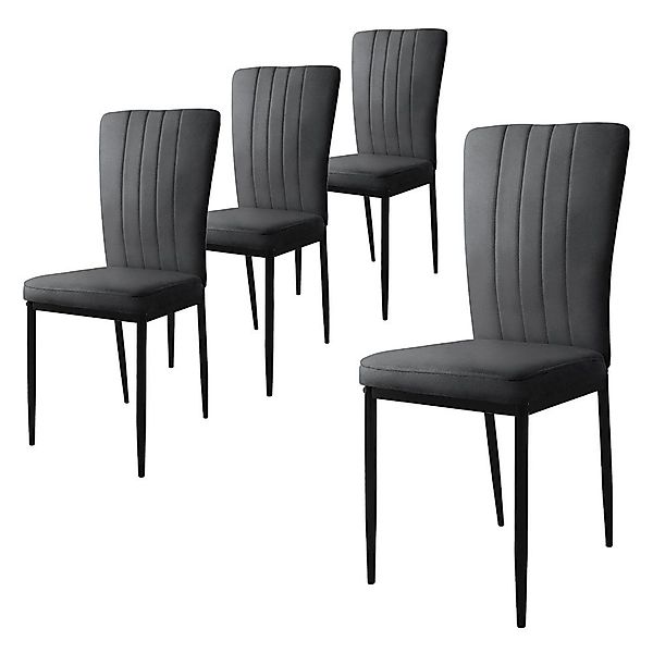 ML-DESIGN Stuhl Esszimmerstuhl mit Rückenlehne Samtbezug günstig online kaufen