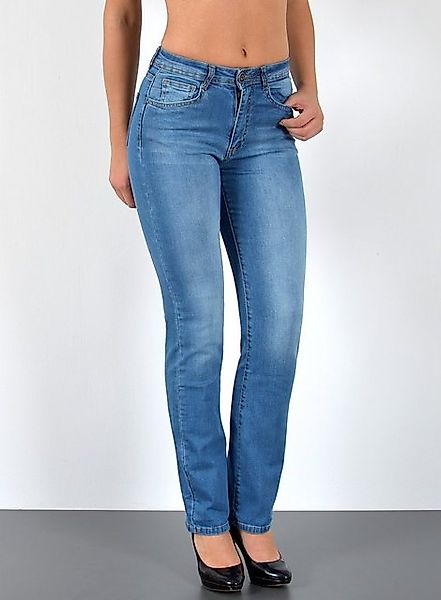 ESRA Straight-Jeans G600 High Waist Straight Fit Jeans Damen, bis Übergröße günstig online kaufen