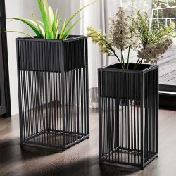 Blumentopf Set Übertopf zweiteilig in modernem Design (zweiteilig) günstig online kaufen